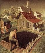Grant Wood Town Spring oil painting picture wholesale